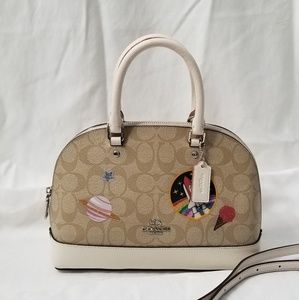 Coach mini logo NASA Space Crossbody Satchel